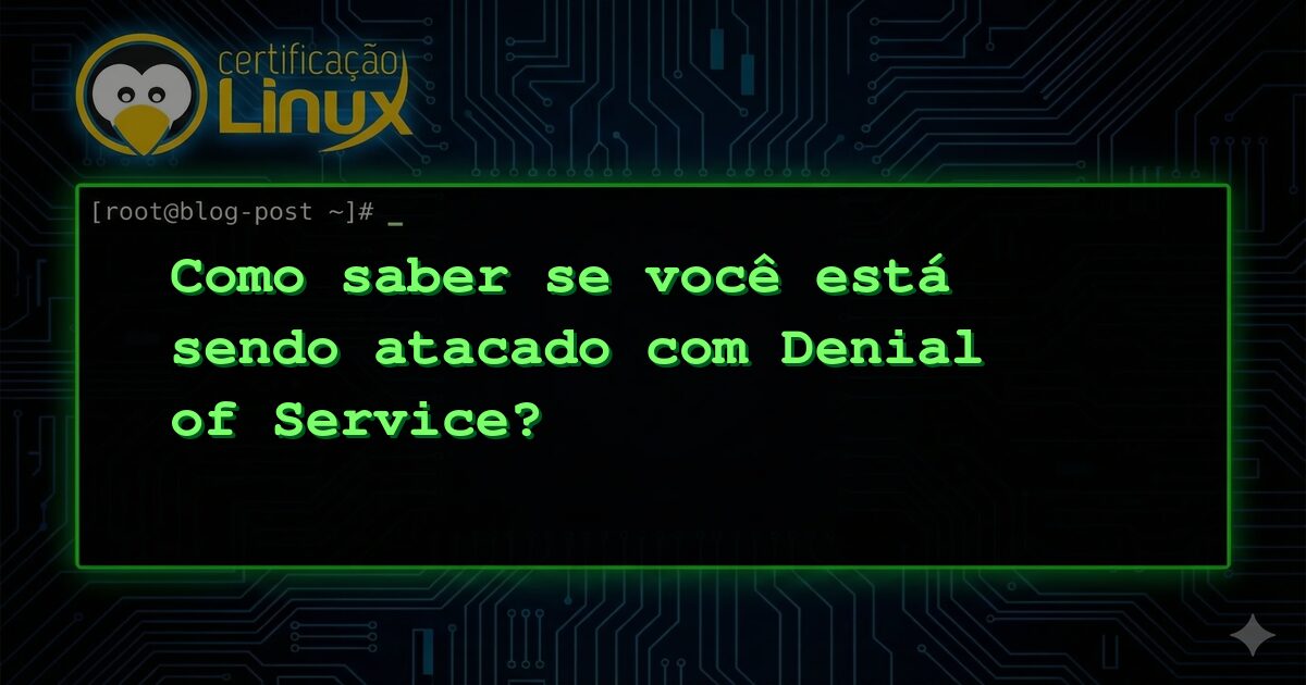 Como saber se você está sendo atacado com Denial of Service?