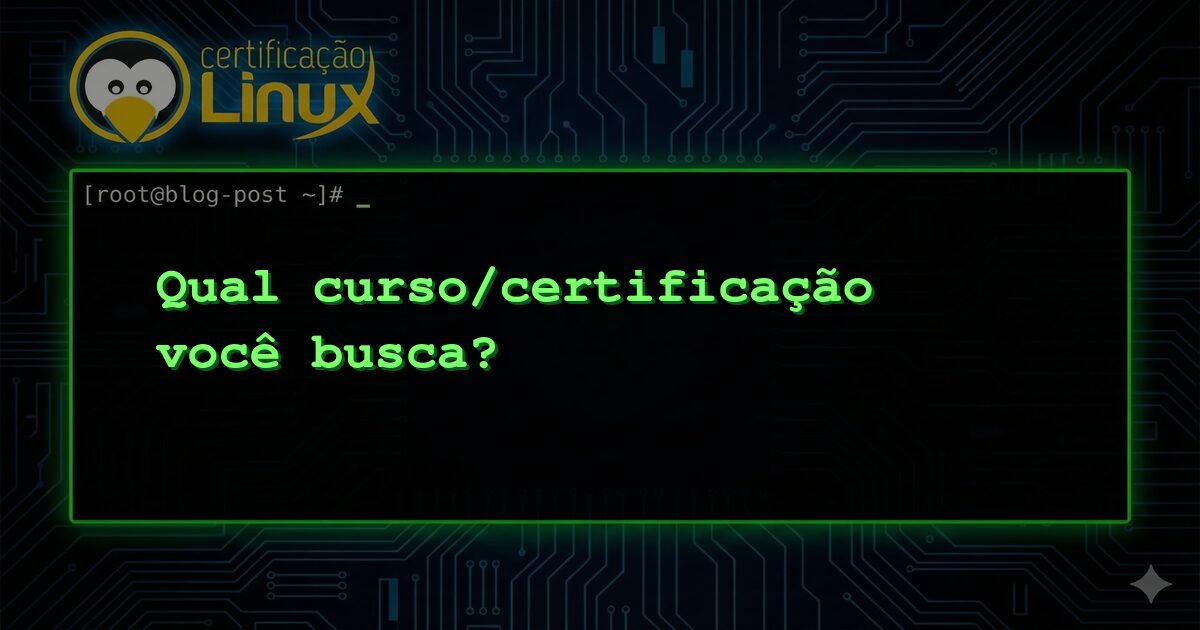 Qual curso/certificação você busca?